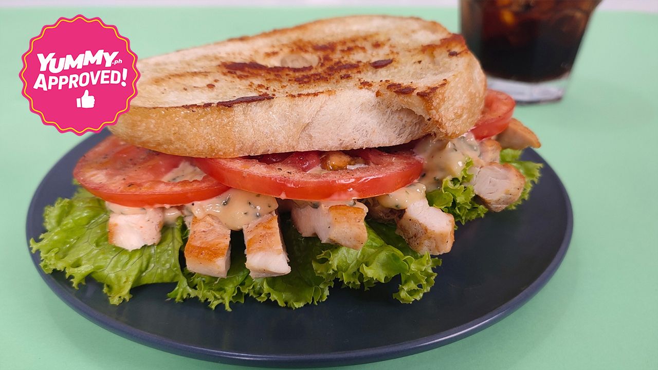Chicken Sandwich with Pesto Mayonnaise Recipe