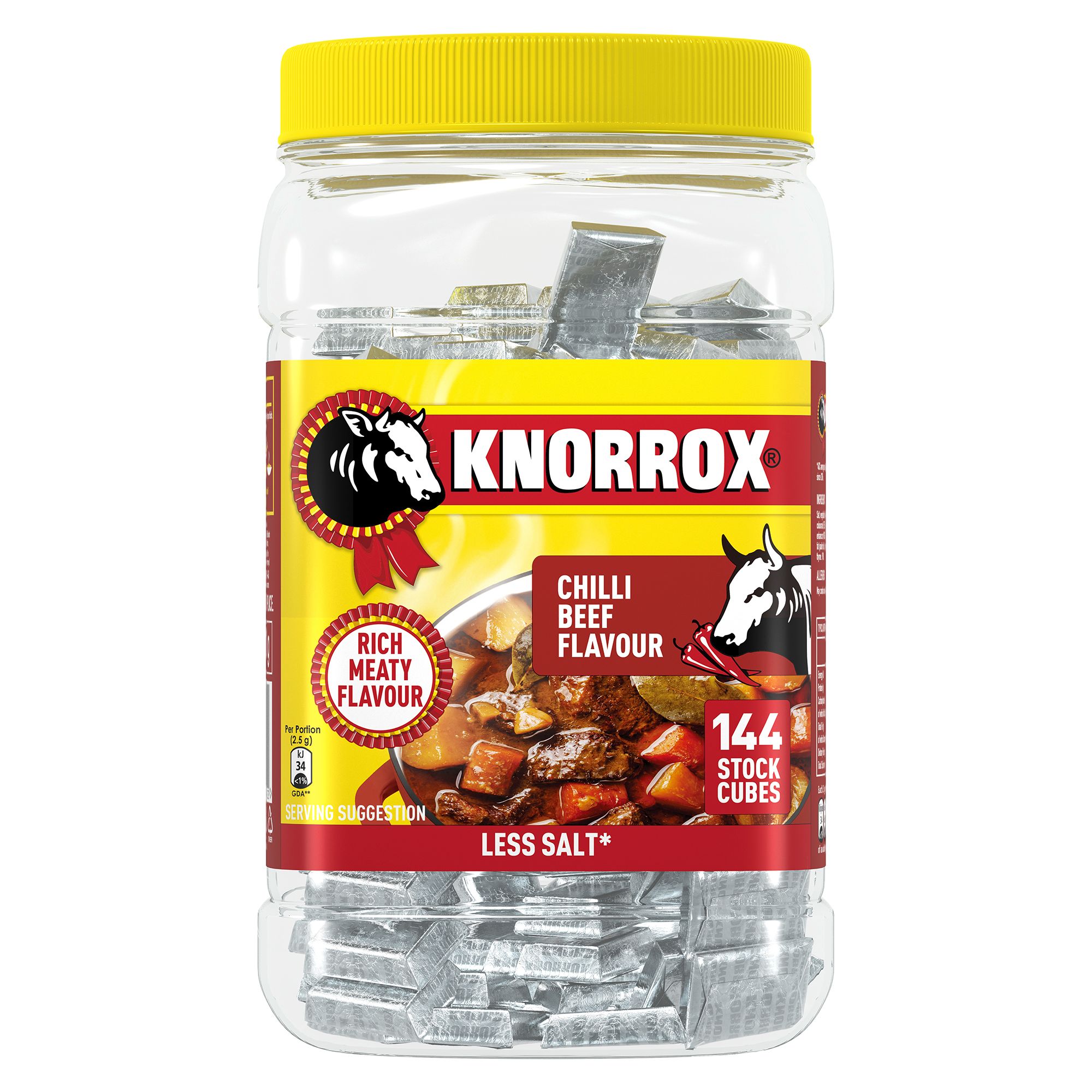 Knorrox Chilli Beef Stock Cubes 144