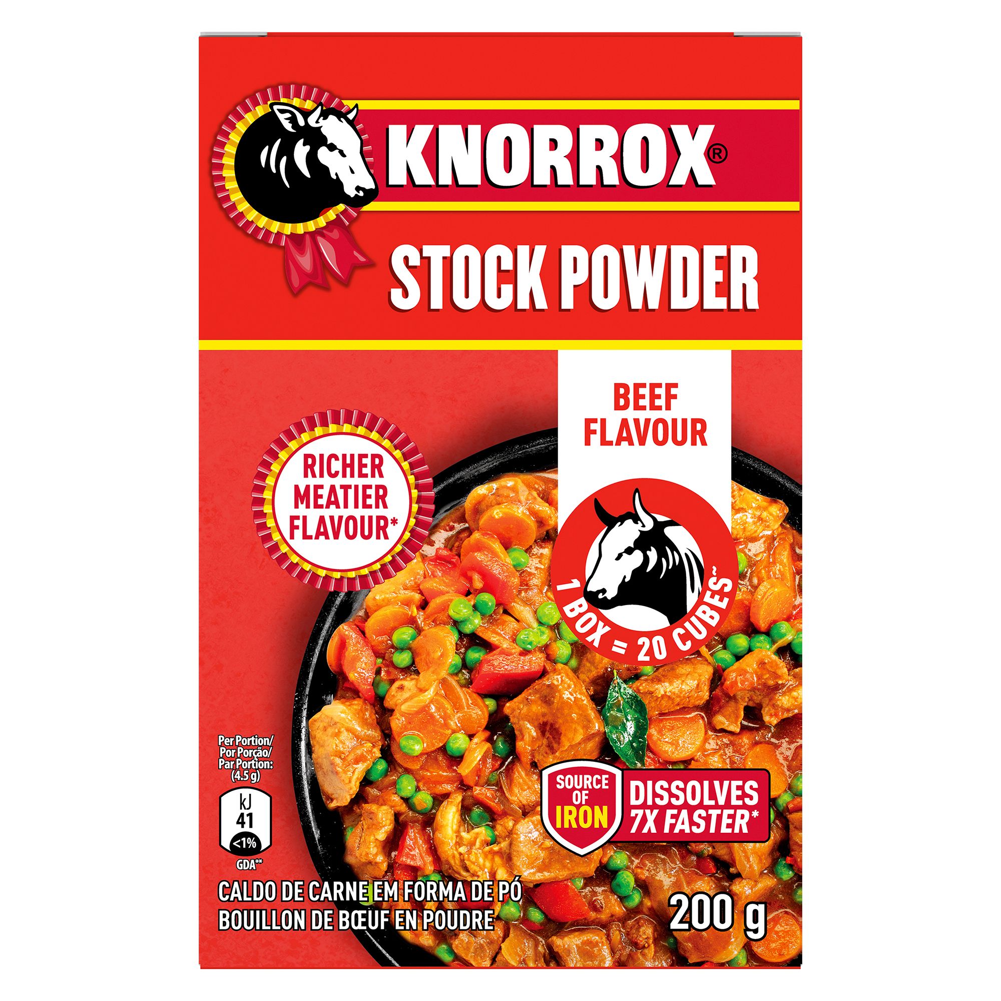 Knorrox Beef Flavoured Stock Powder 200g