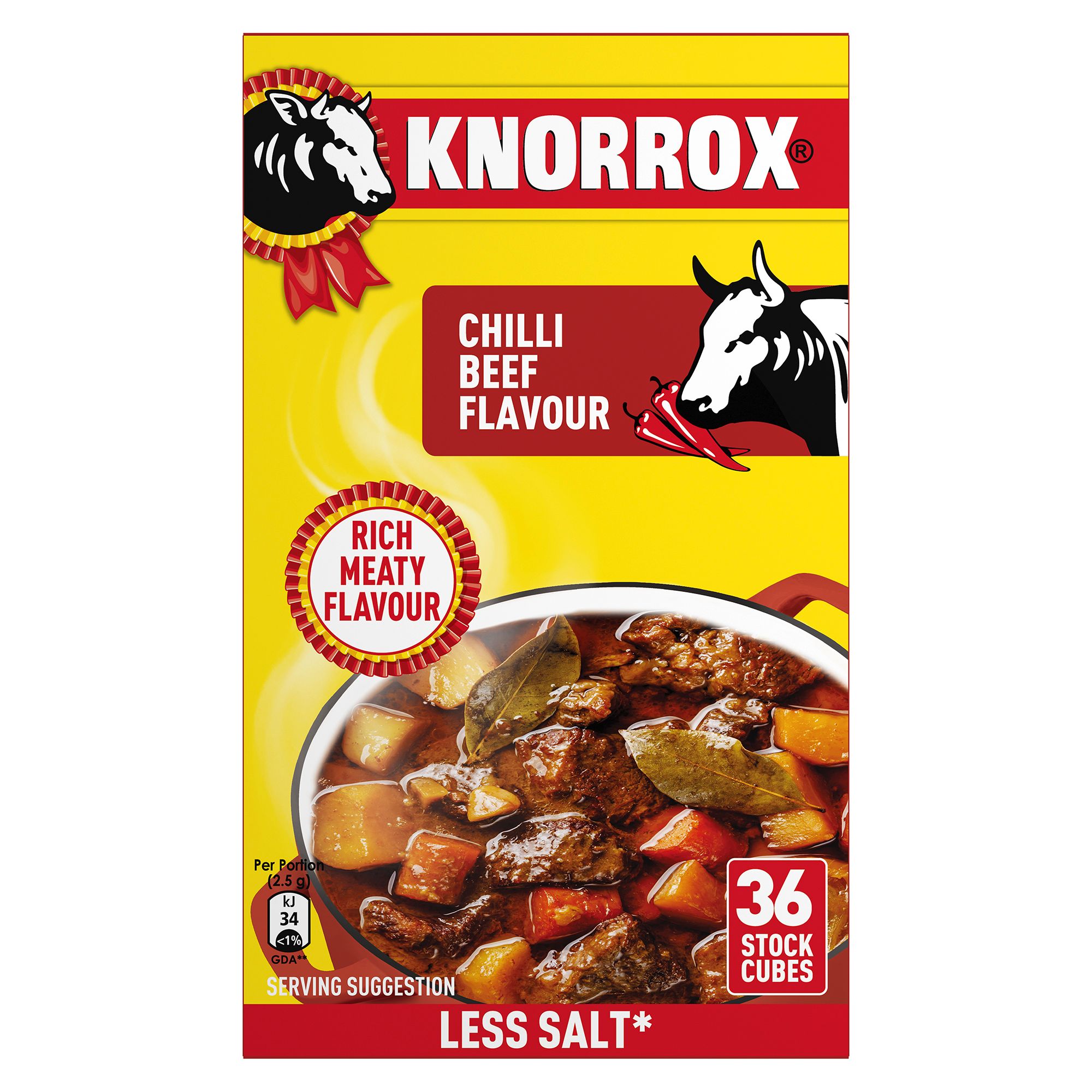 Knorrox Chilli Beef Stock Cubes 36