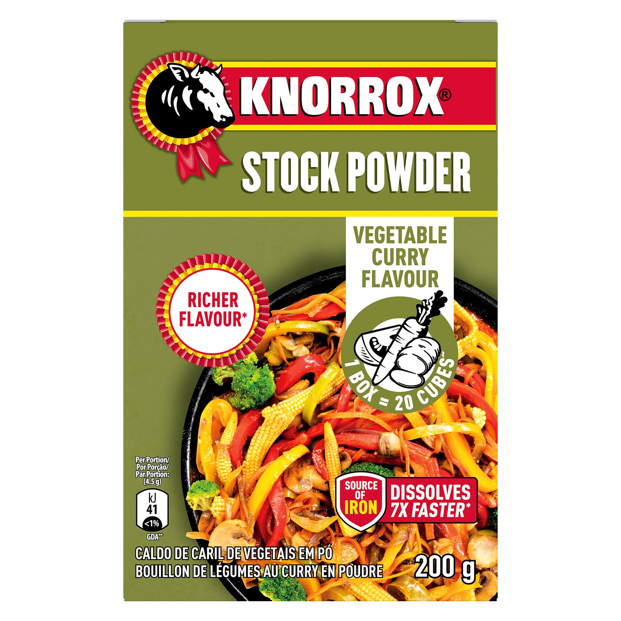 Knorrox Vegetable Curry Flavoured Stock Powder