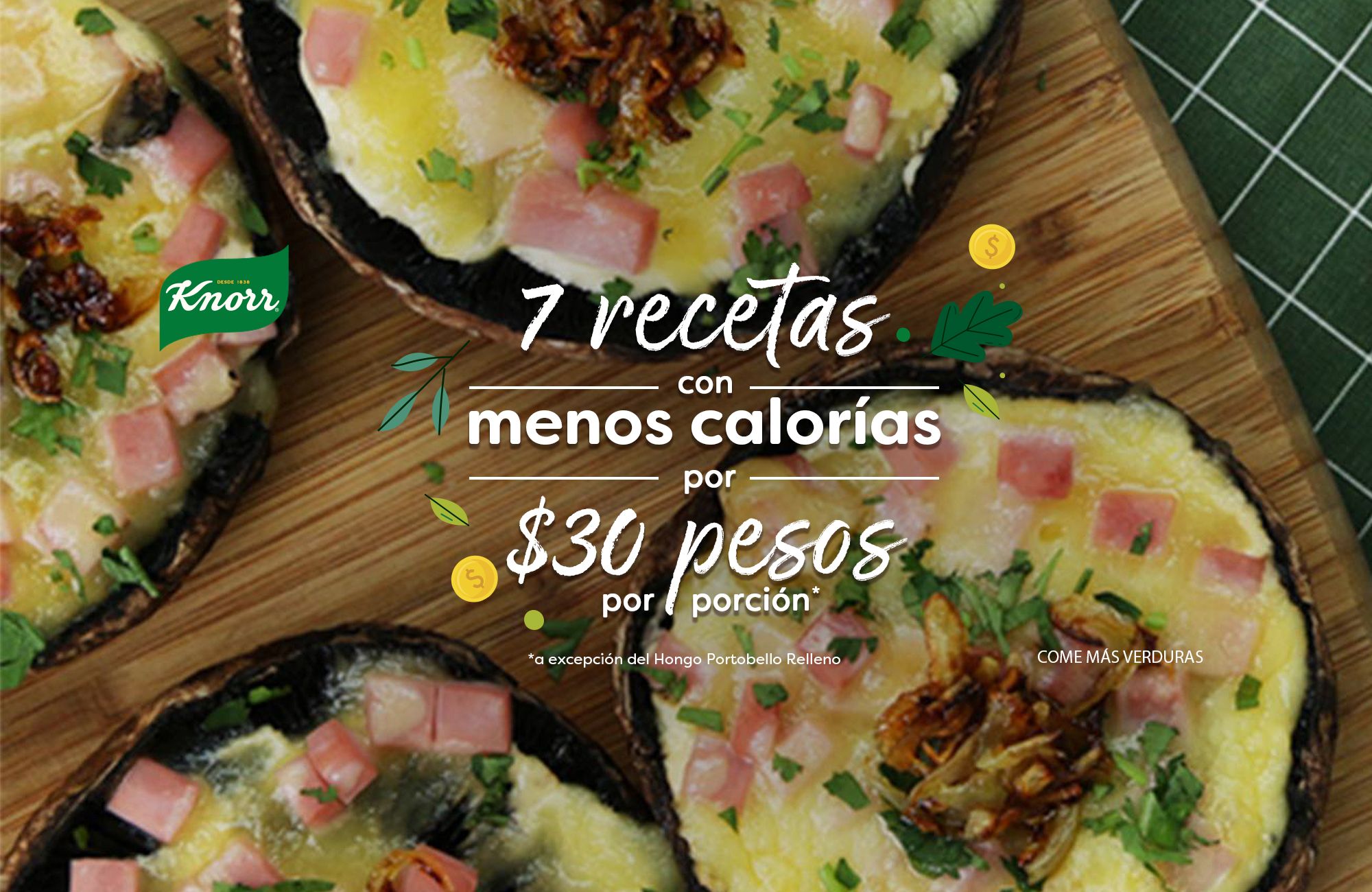 7 recetas con menos calorías por $30 pesos