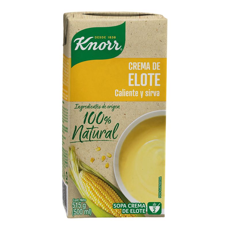 Crema de Elote 100% Natural Knorr® | Recepedia