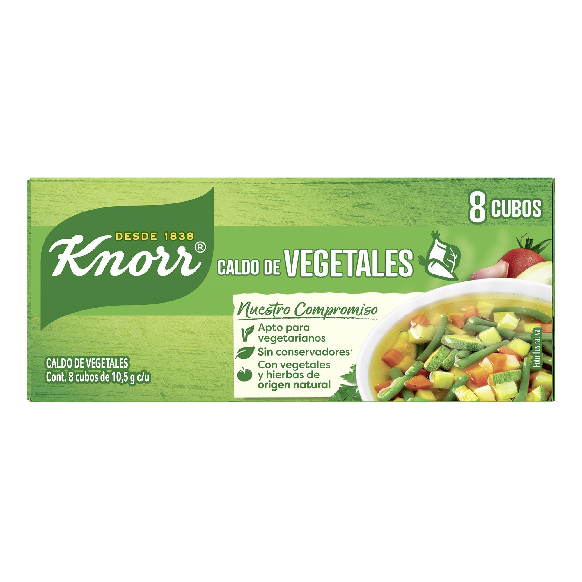 Caldo de Vegetales Knorr®  8 cubos
