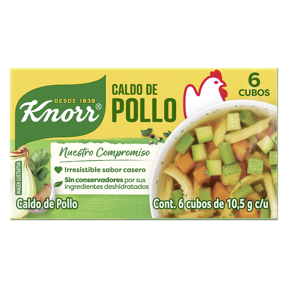 Caldo de Pollo Knorr® 6 cubos