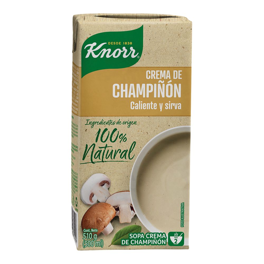 Crema de Champiñon 100% Natural Knorr®