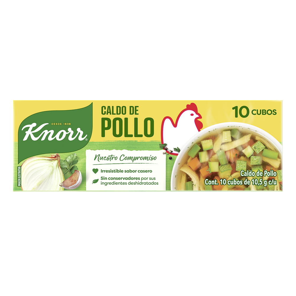 Caldo de Pollo Knorr® 10 cubos