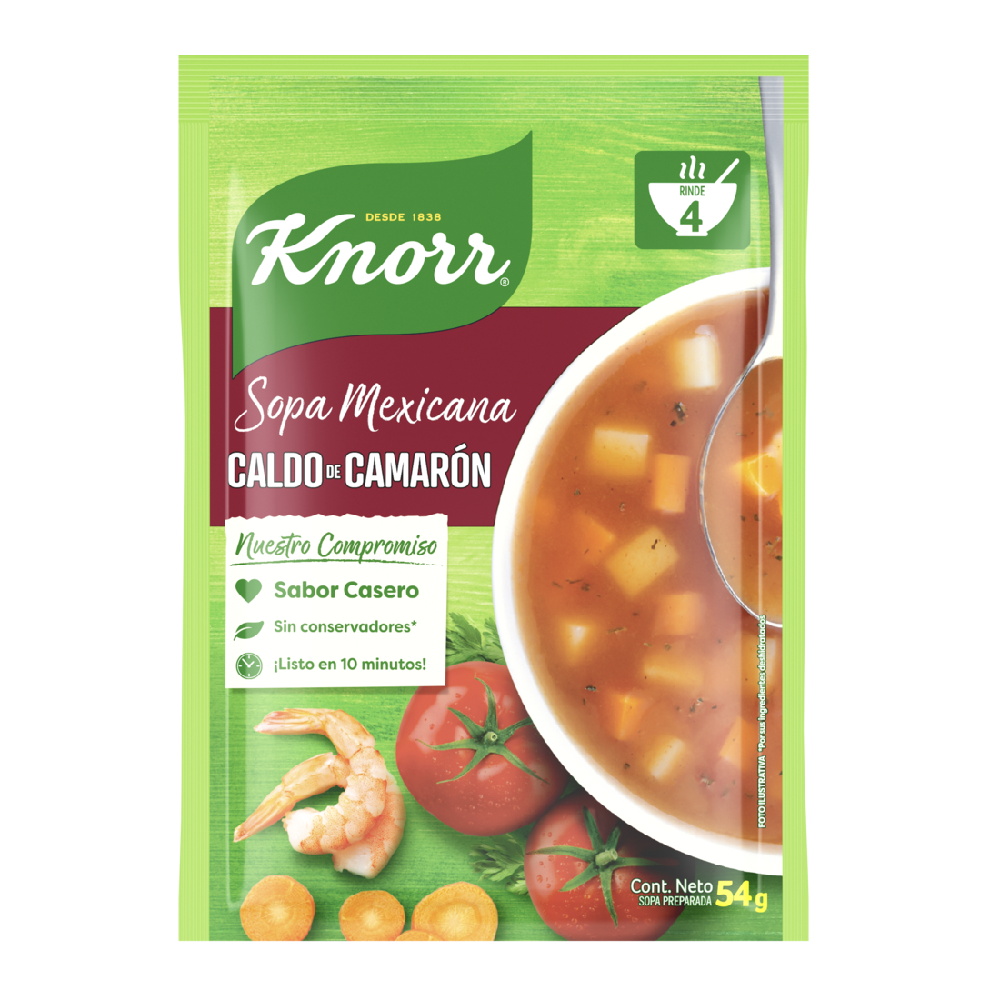 Sopa de Caldo de Camarón Knorr®