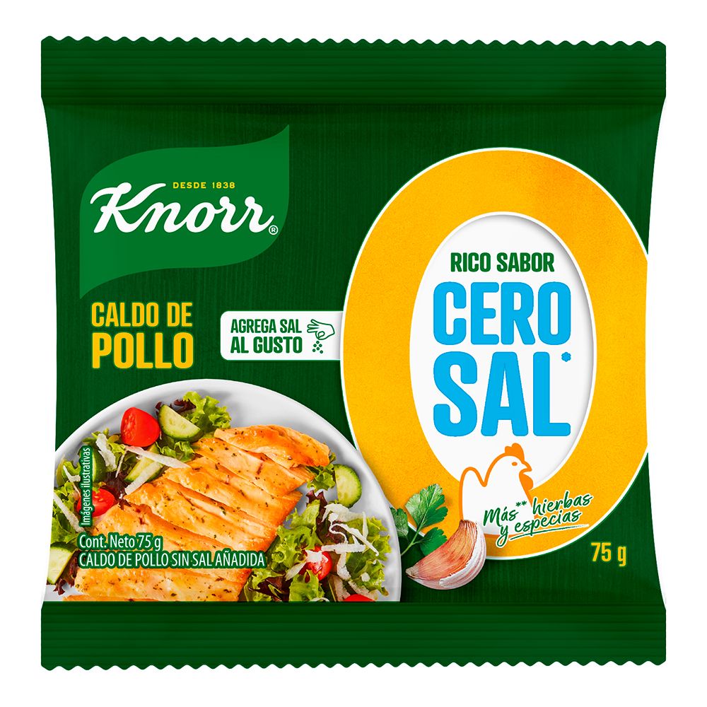 Knorr® Caldo De Pollo Cero Sal En Polvo