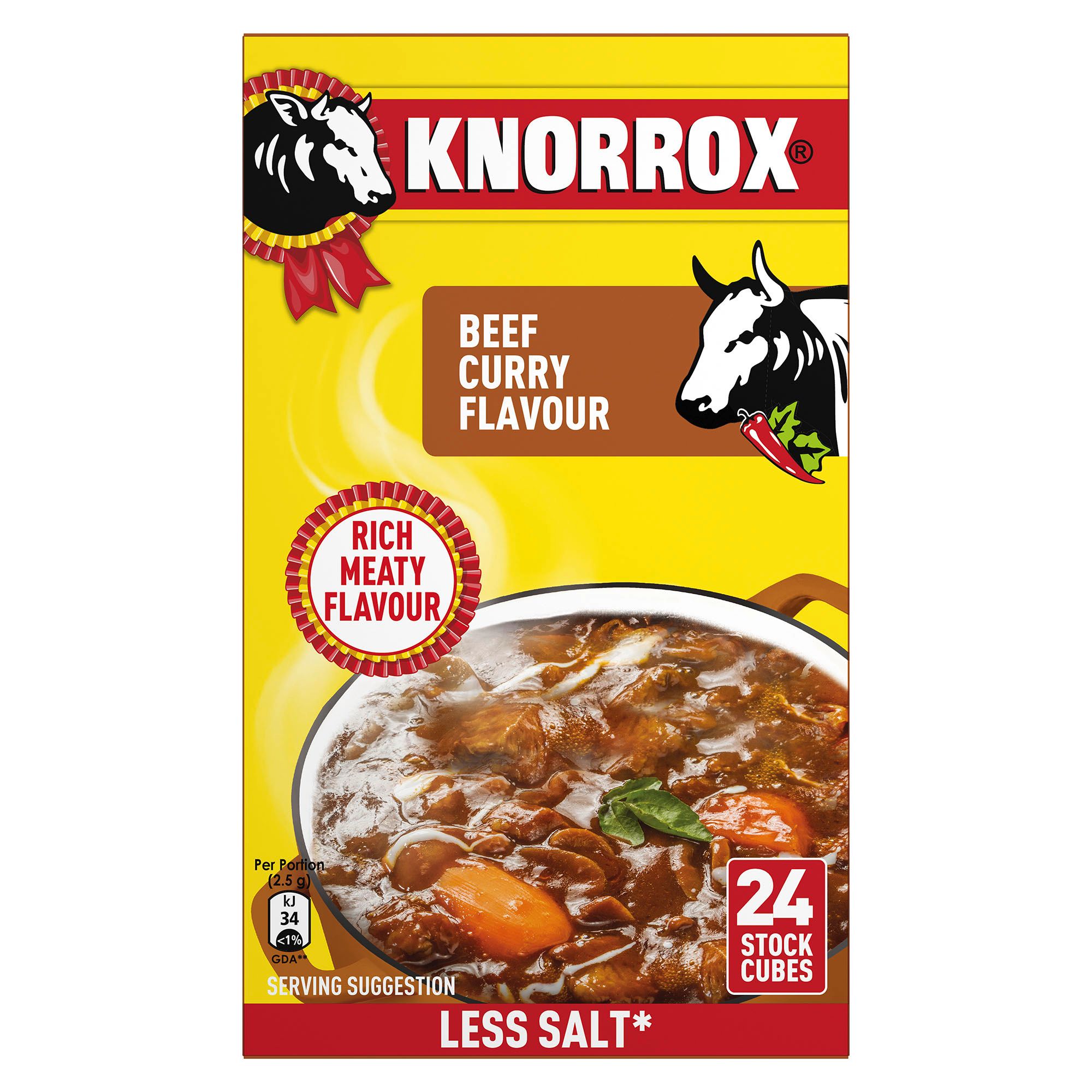 Knorrox Beef Curry Stock Cubes 24