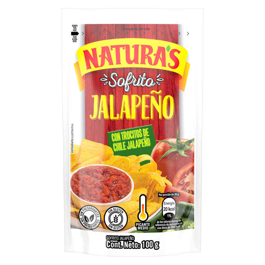 Salsa de Tomate sabor Sofrito Jalapeño