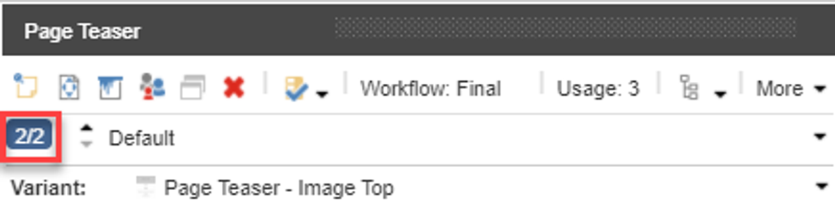 Personalization indicator