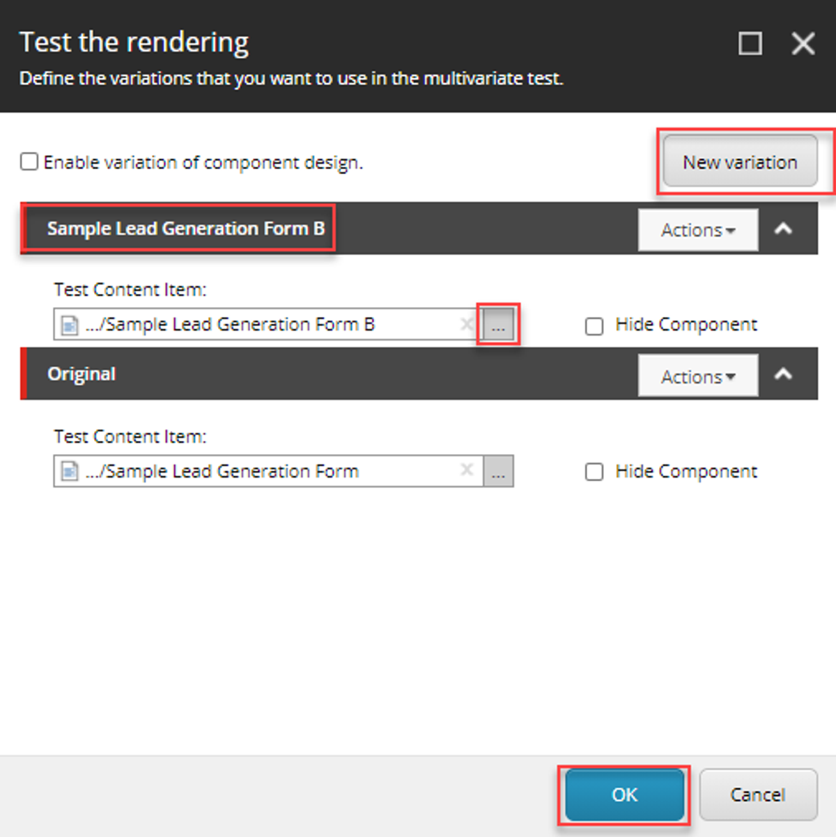 Create test