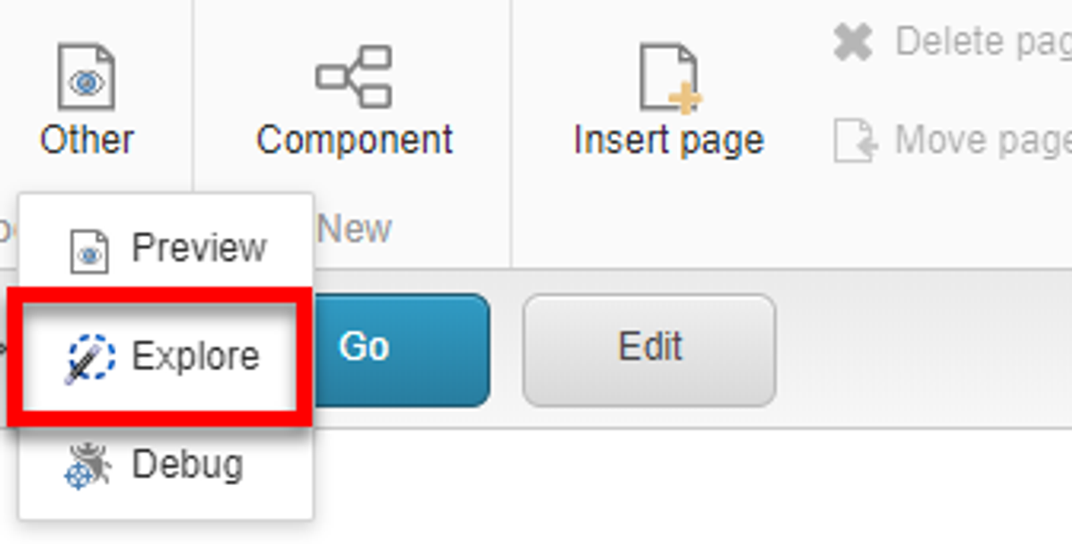 Sitecore Experience Editor Explore Mode