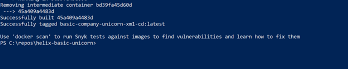 Sitecore containers. If everything went well