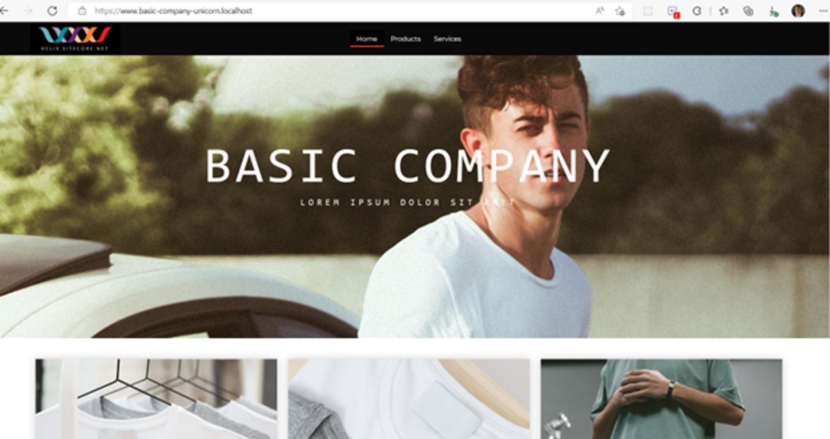 The site now