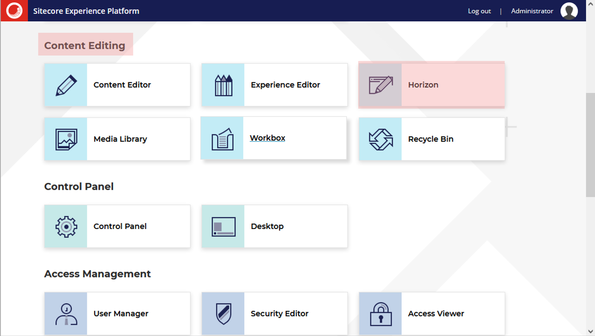 How to access Sitecore Horizon