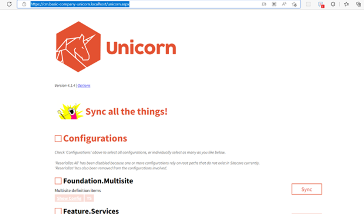 The unicorn sync