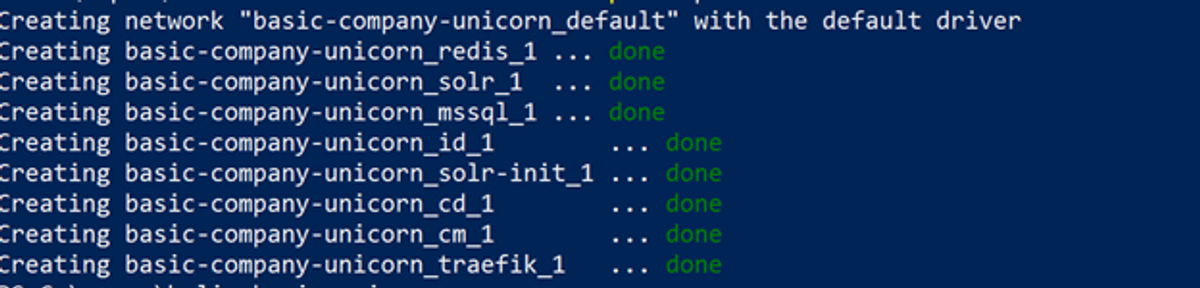 docker-compose up -d
