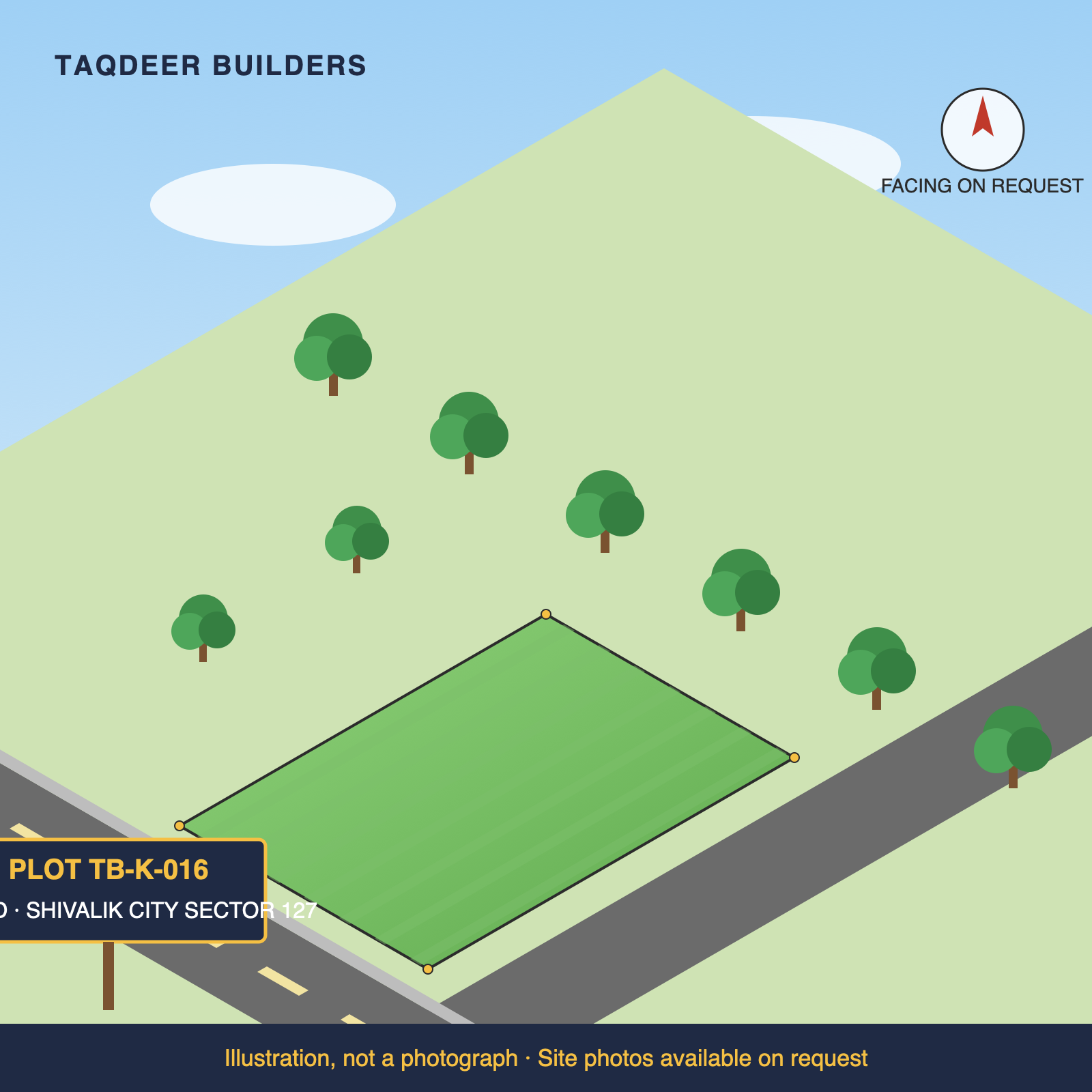 247 sq yd corner plot, Shivalik City Sector 127 Kharar, photo 1 of 3