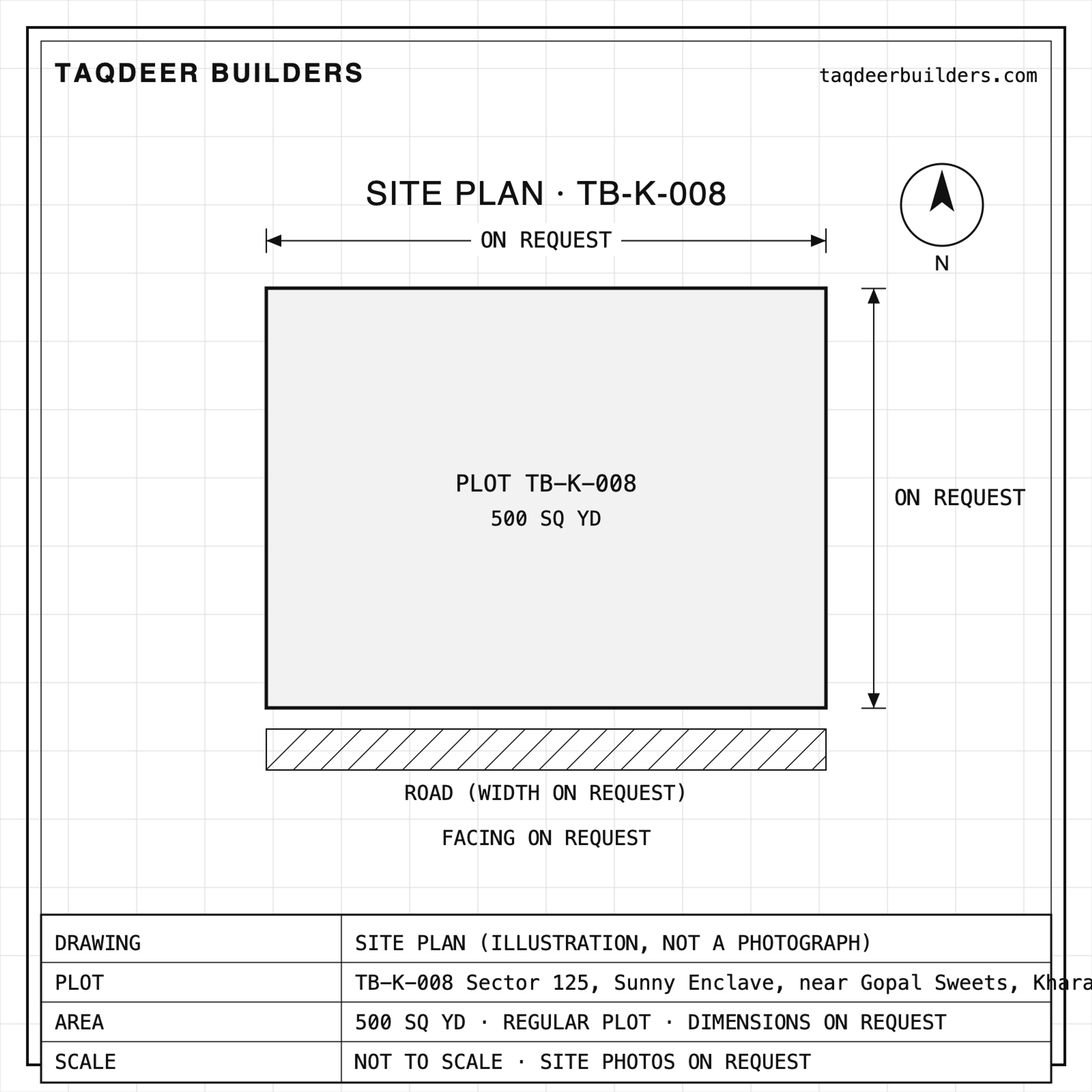500 sq yd plot, Sector 125 Kharar, photo 2 of 3