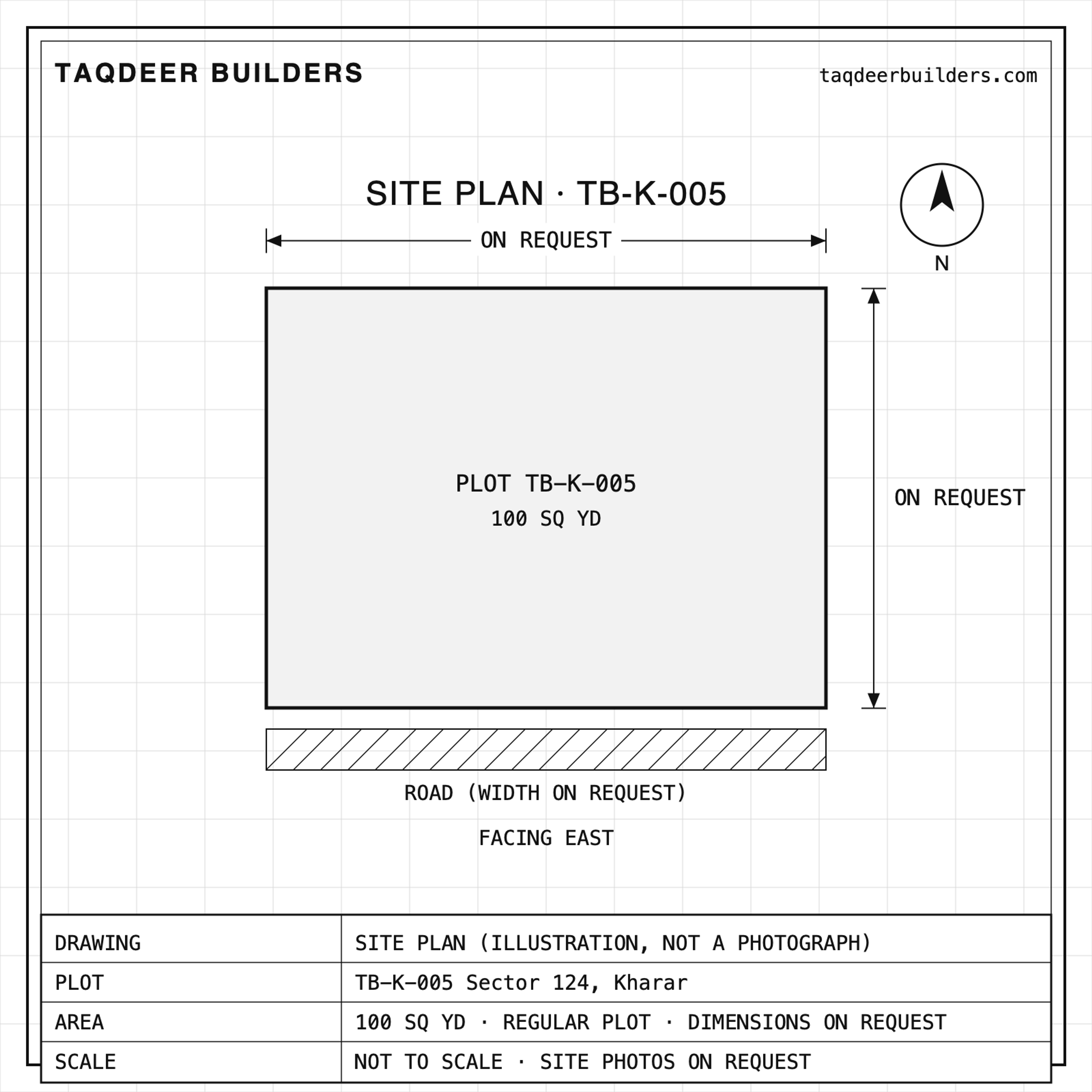 100 sq yd plot, Sector 124 Kharar, photo 2 of 3
