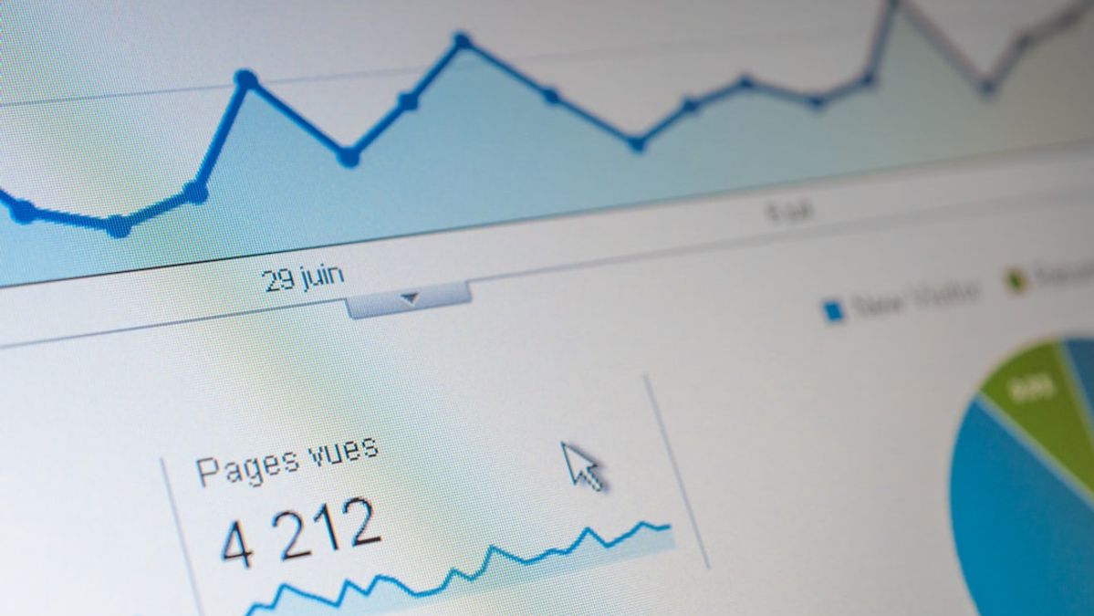 a close up of a computer screen with a graph on it