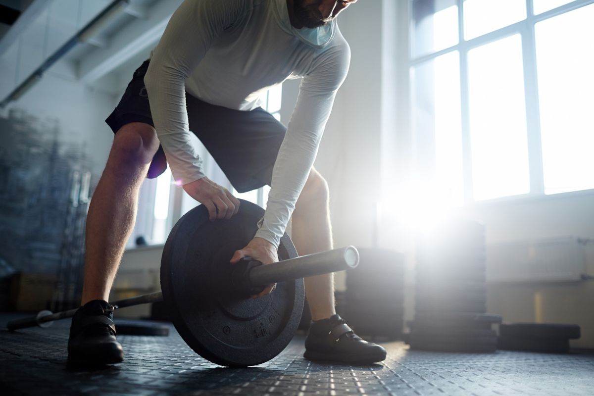 strength training at gym