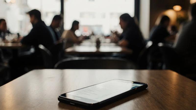 Carte numérique en 3D d'un plat de restaurant