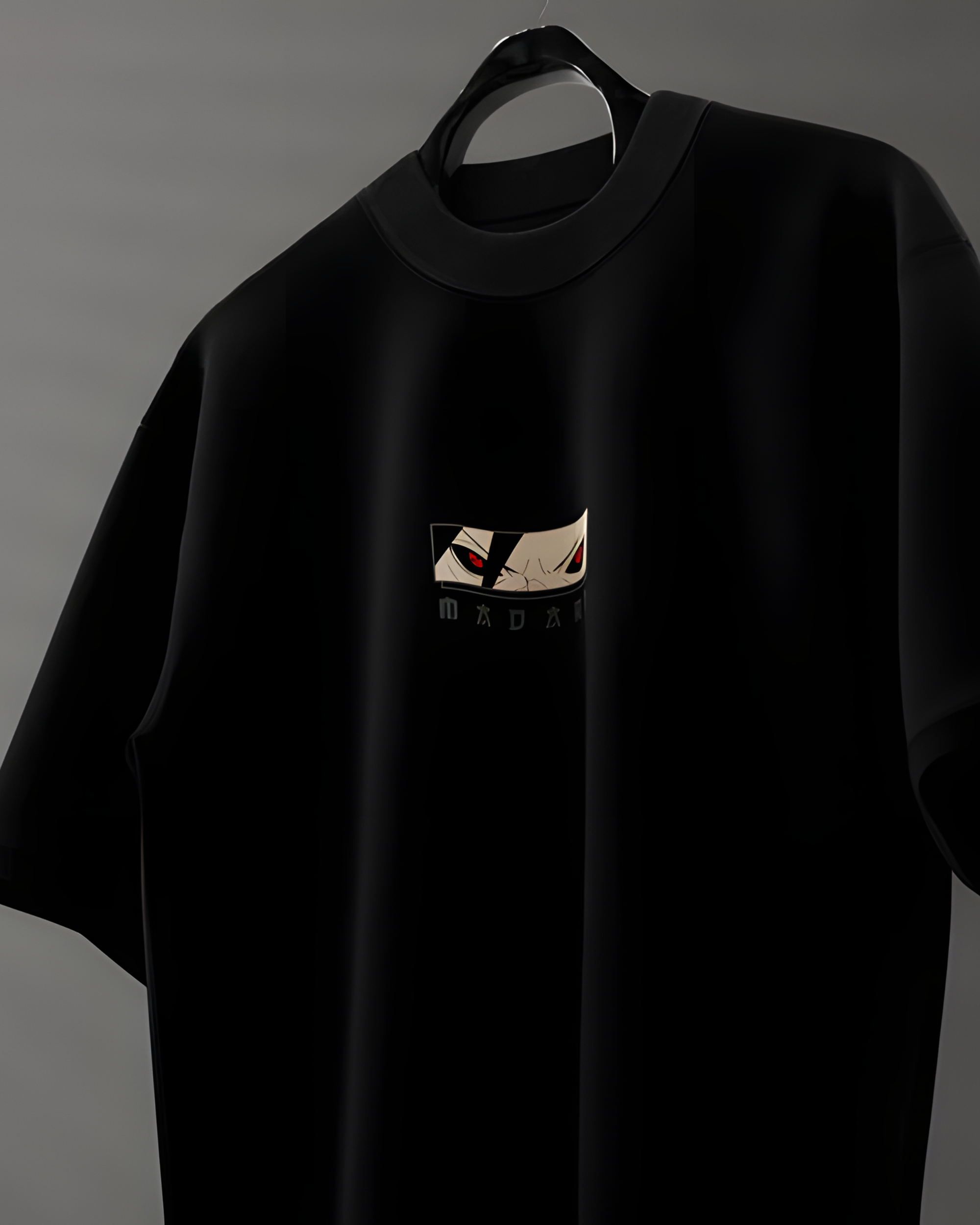 Sasuke Uchiha Sharingan – Oversized Fit Black view 3