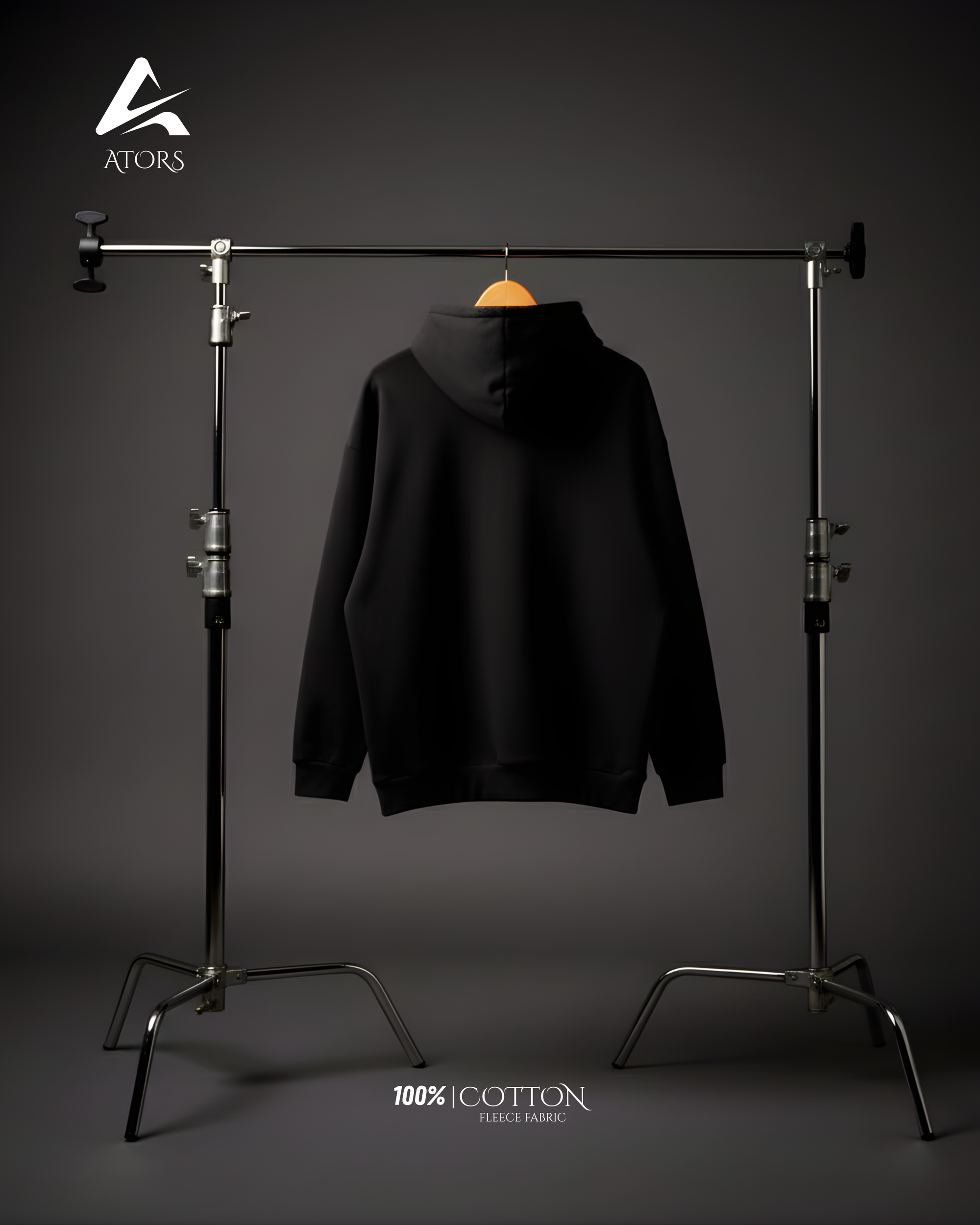 Oversize Hoodie - Black view 6