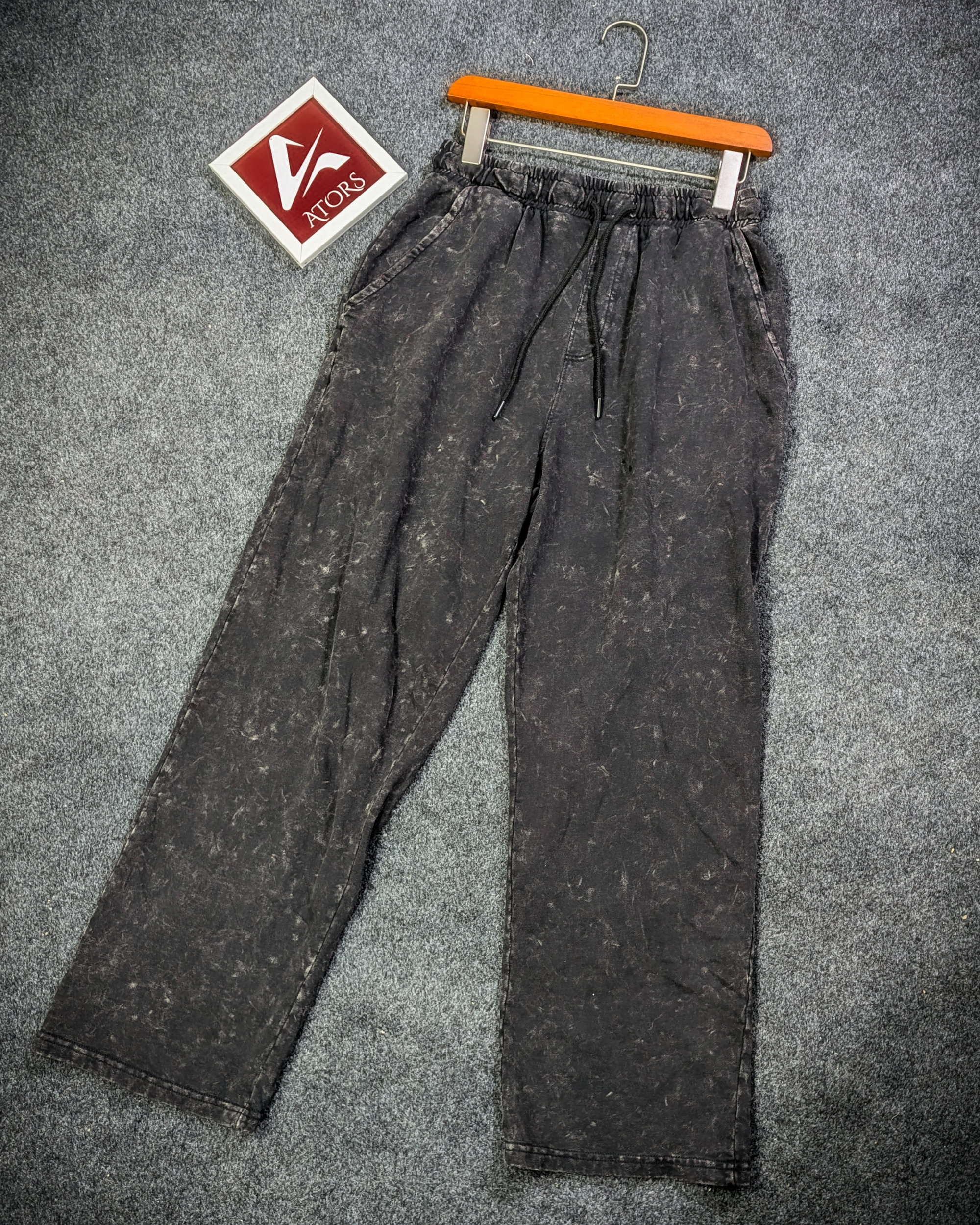 ATORS BAGGY ACID WASHED SWEATPANTS
