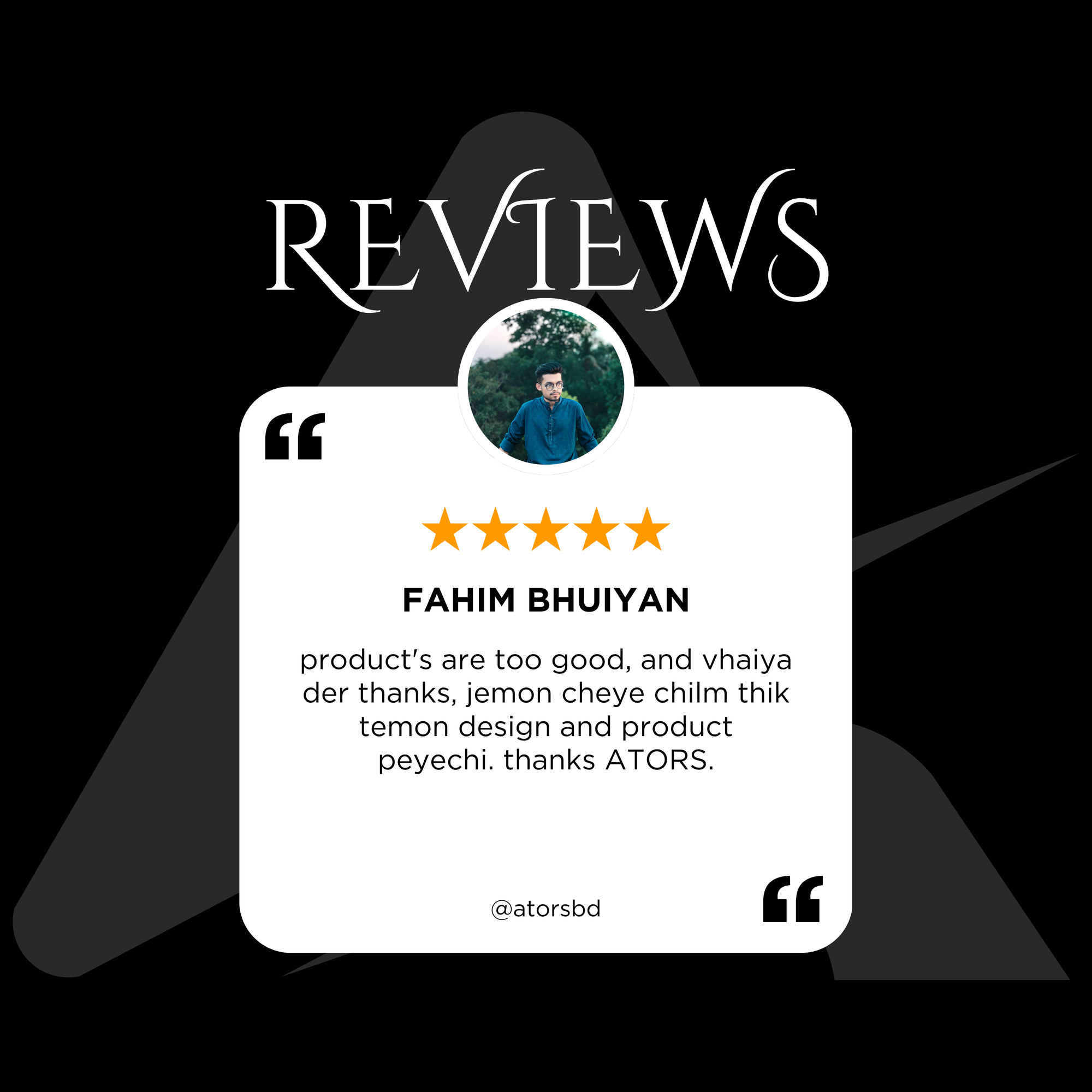 Review by FAHIM BHUIYAN