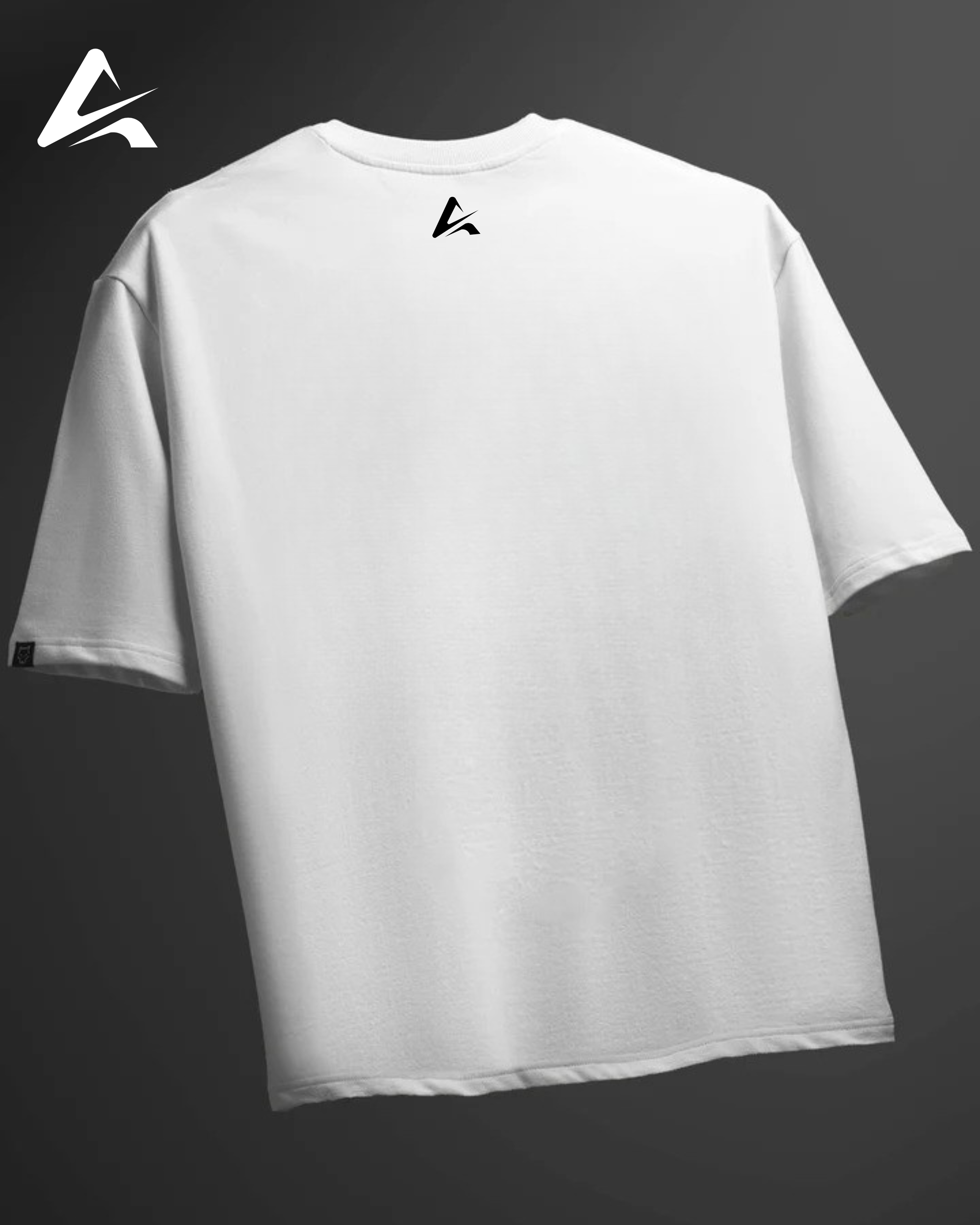 Ribbed Oversized T-Shirt - White view 3