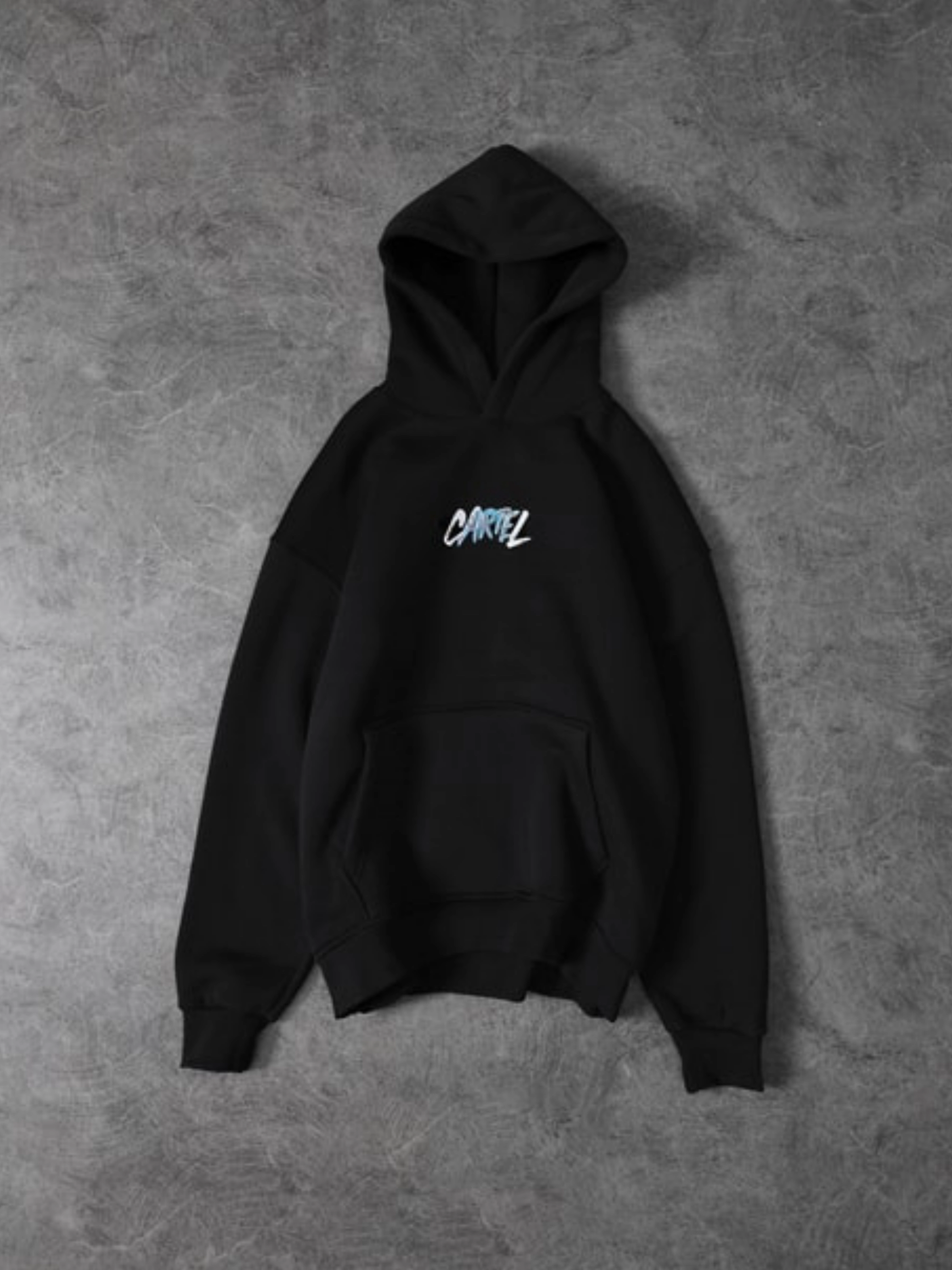 CARTEL PREMIUM OVERSIZED BLACK HOODIE view 4