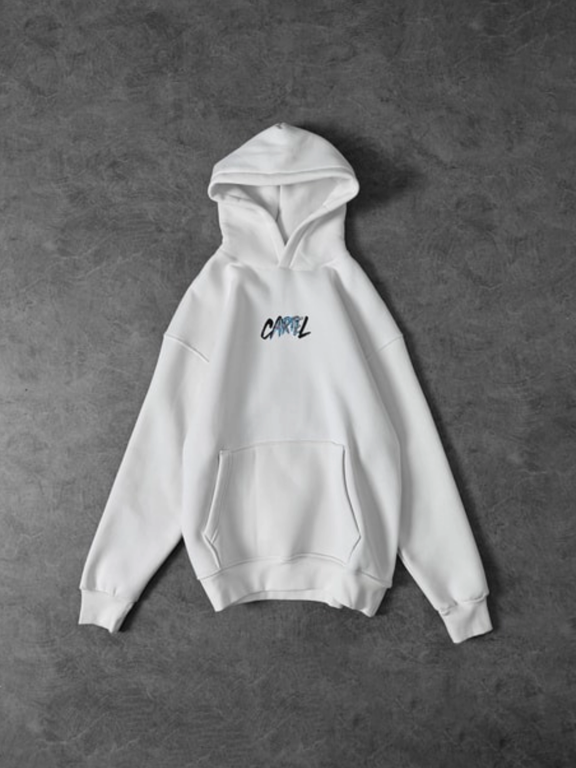 CARTEL PREMIUM OVERSIZED WHITE HOODIE view 4