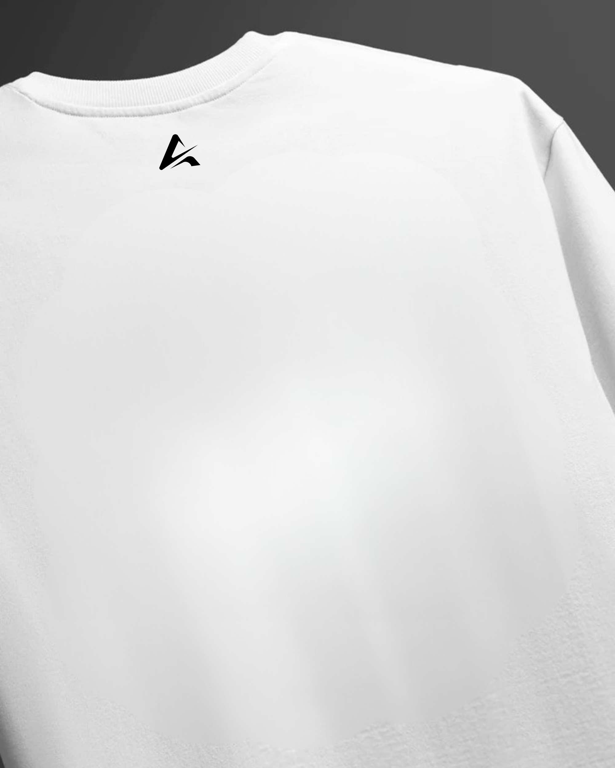 Ribbed Oversized T-Shirt - White view 4