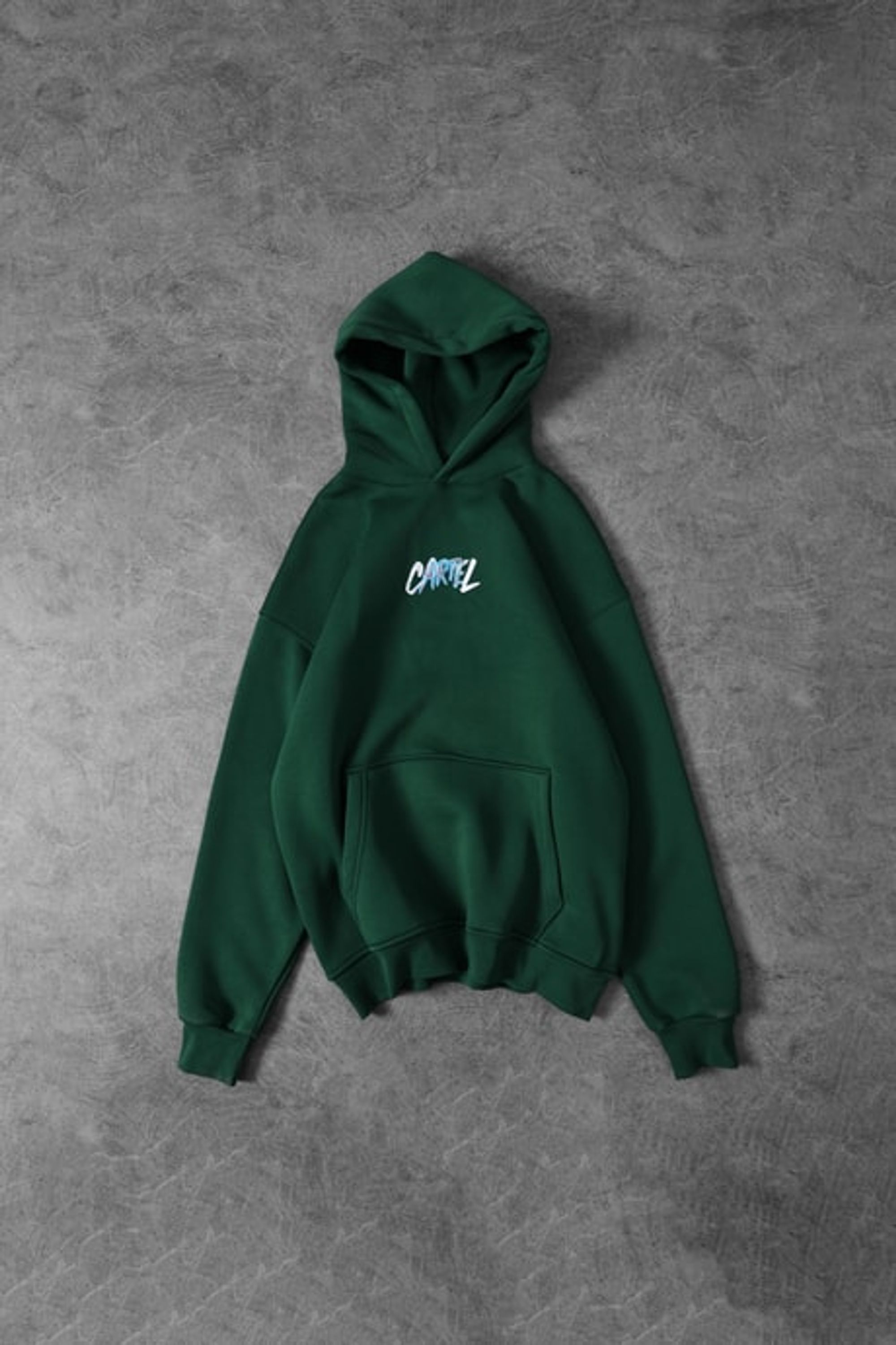 CARTEL PREMIUM OVERSIZED GREEN HOODIE view 4