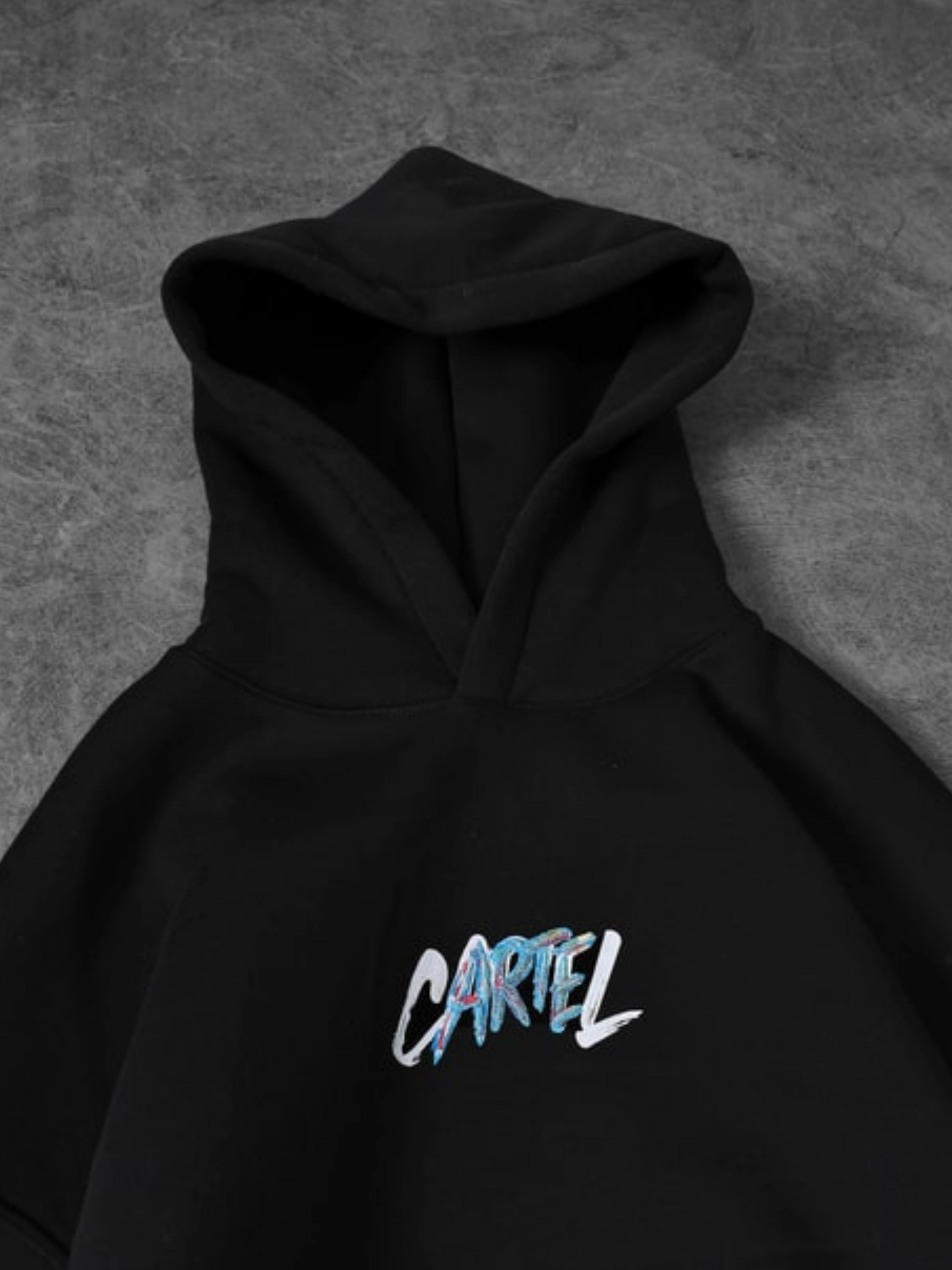 CARTEL PREMIUM OVERSIZED BLACK HOODIE view 5