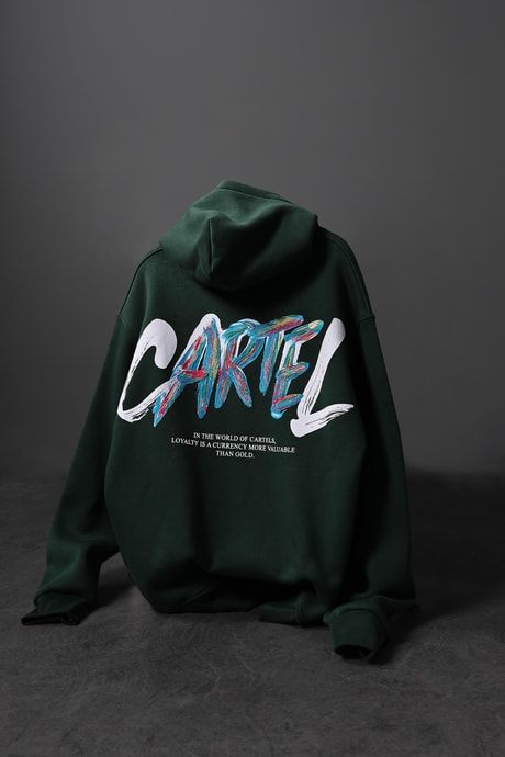 CARTEL PREMIUM OVERSIZED GREEN HOODIE