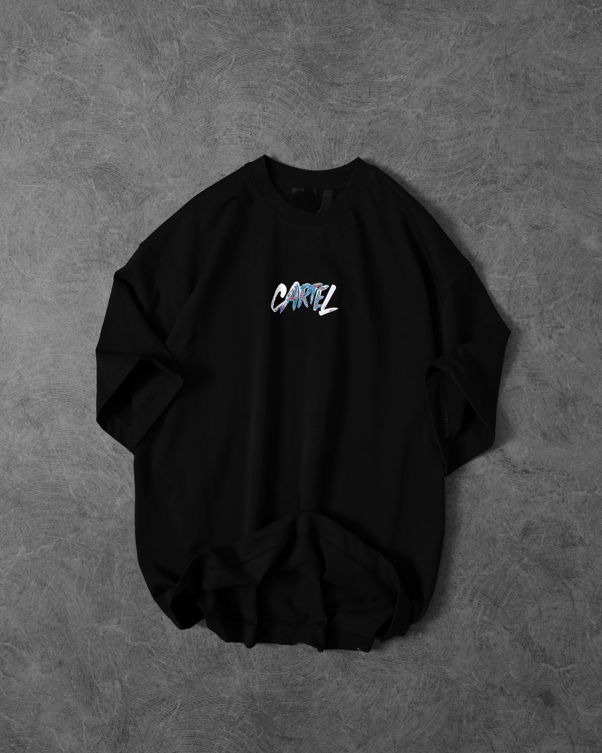 Cartel Black  Drop Shoulder T-Shirt view 3