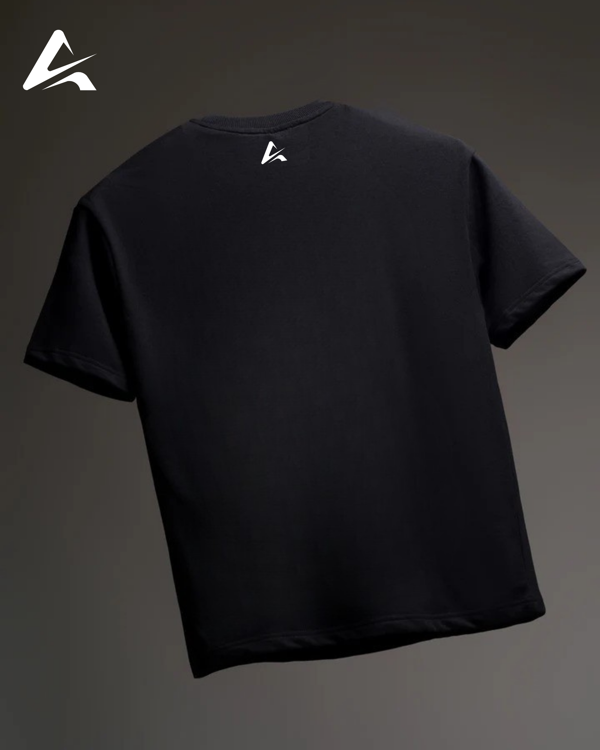 Ribbed Oversized T-Shirt - Black view 3