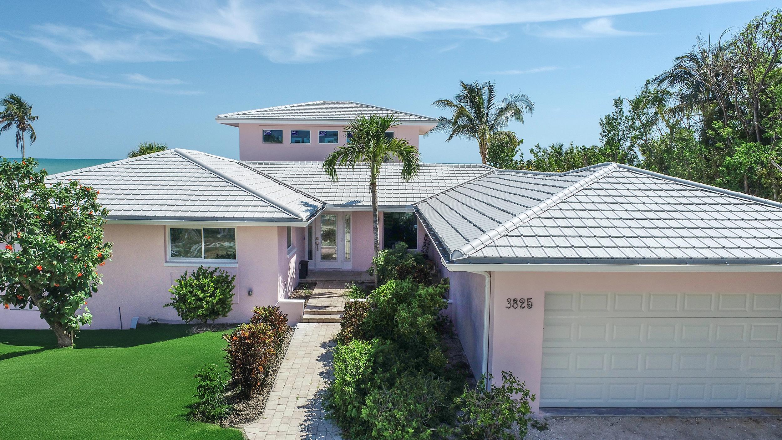 Worthouse metal roof on a Florida coastal home