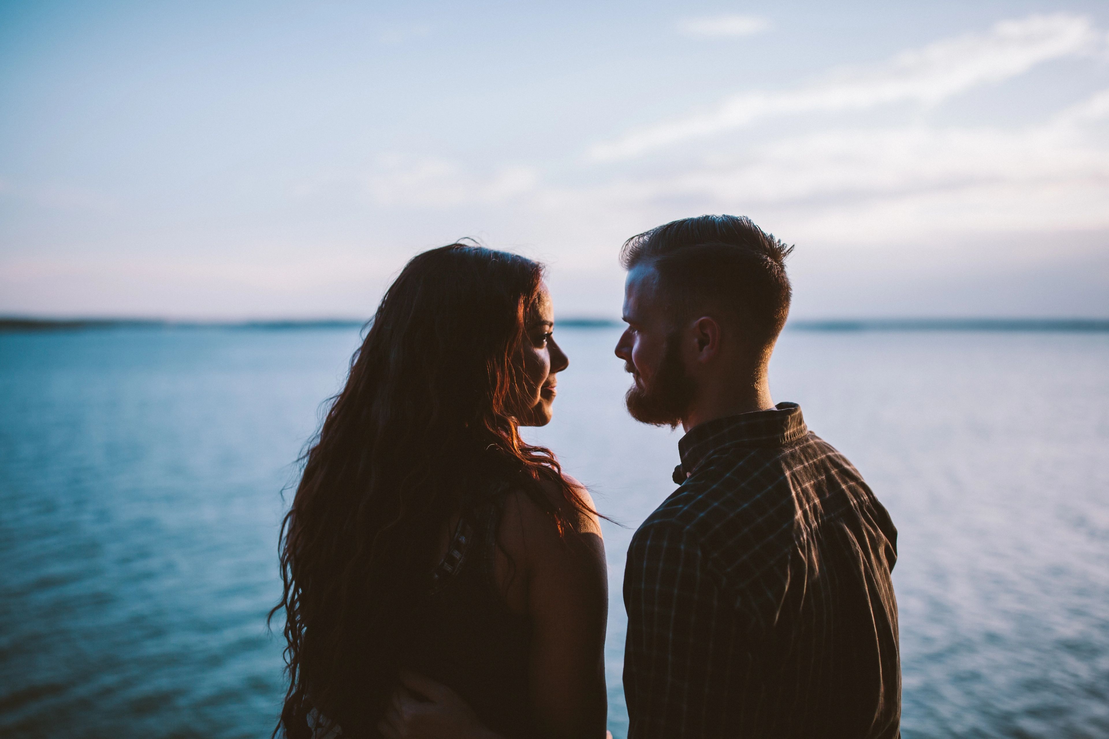 couple smiling