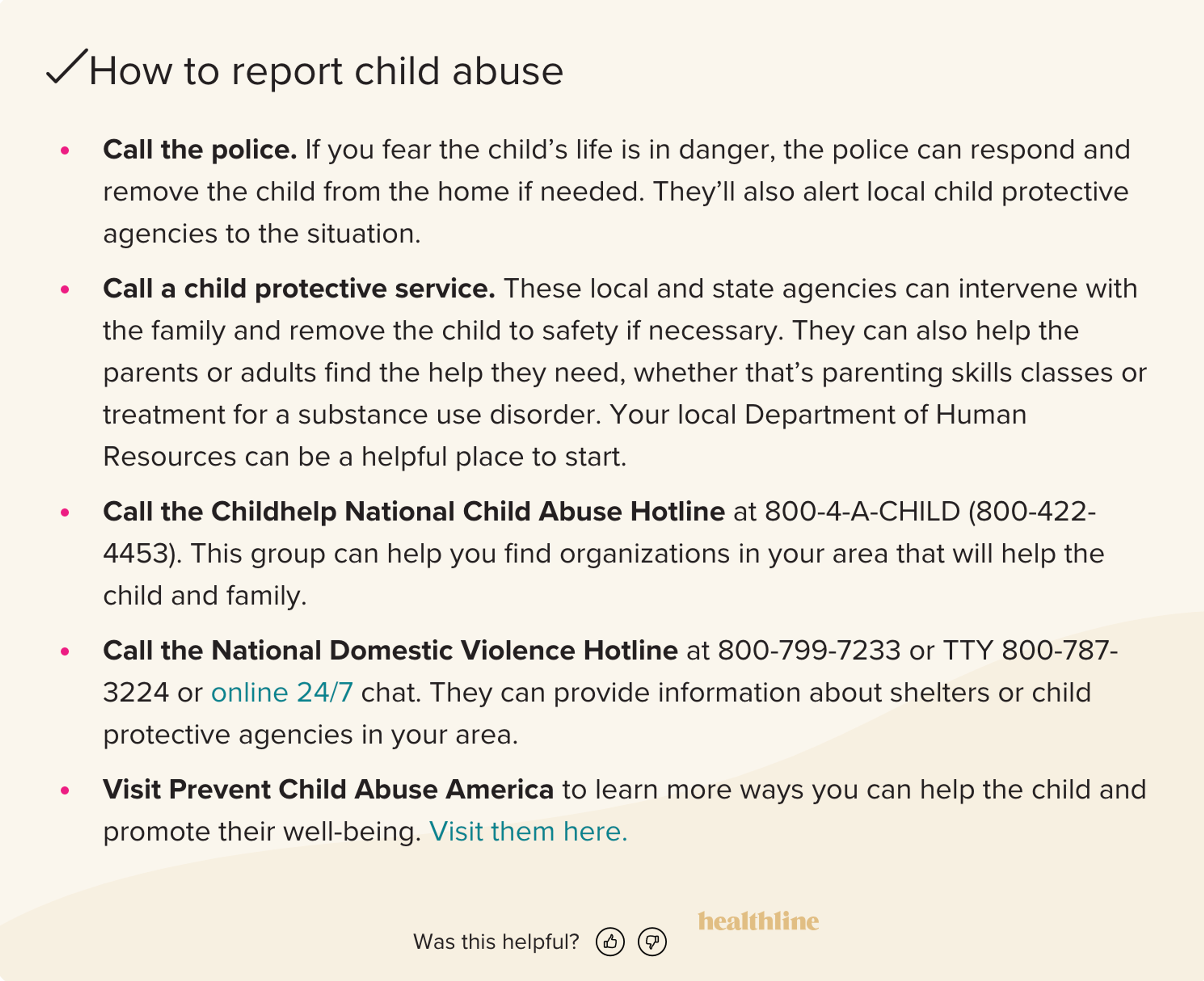 how to report child abuse