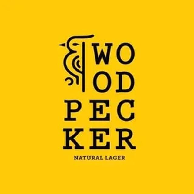 Woodpecker logo · beverage brand served by Rapid BevTech
