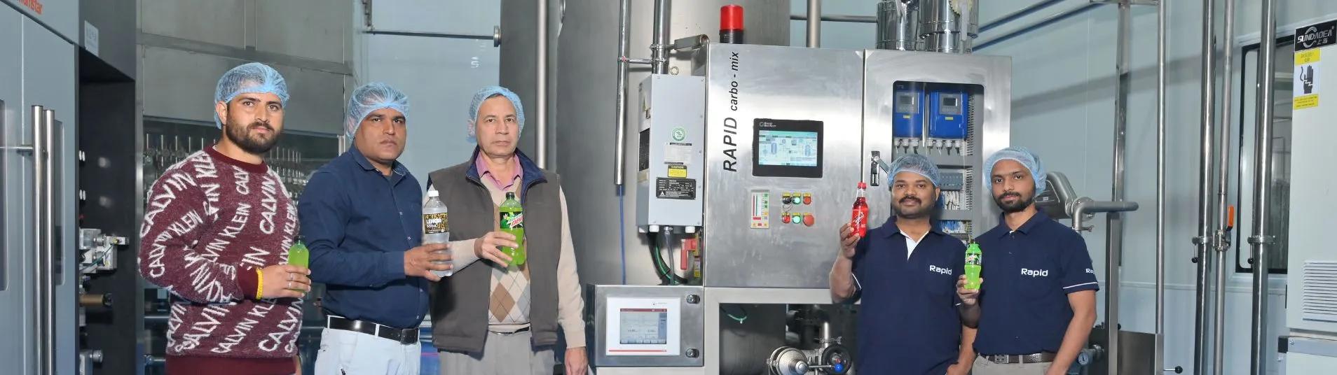 Varun Beverages梅加拉亚工厂碳酸饮料混合机安装现场