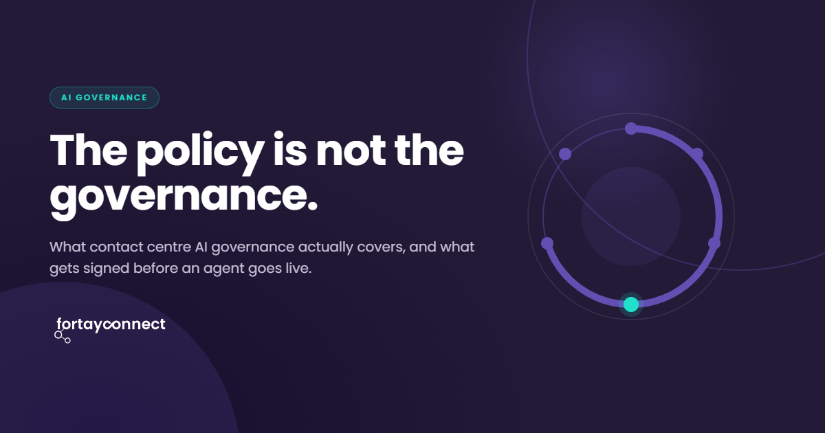 What an AI governance process actually looks like in a contact centre
