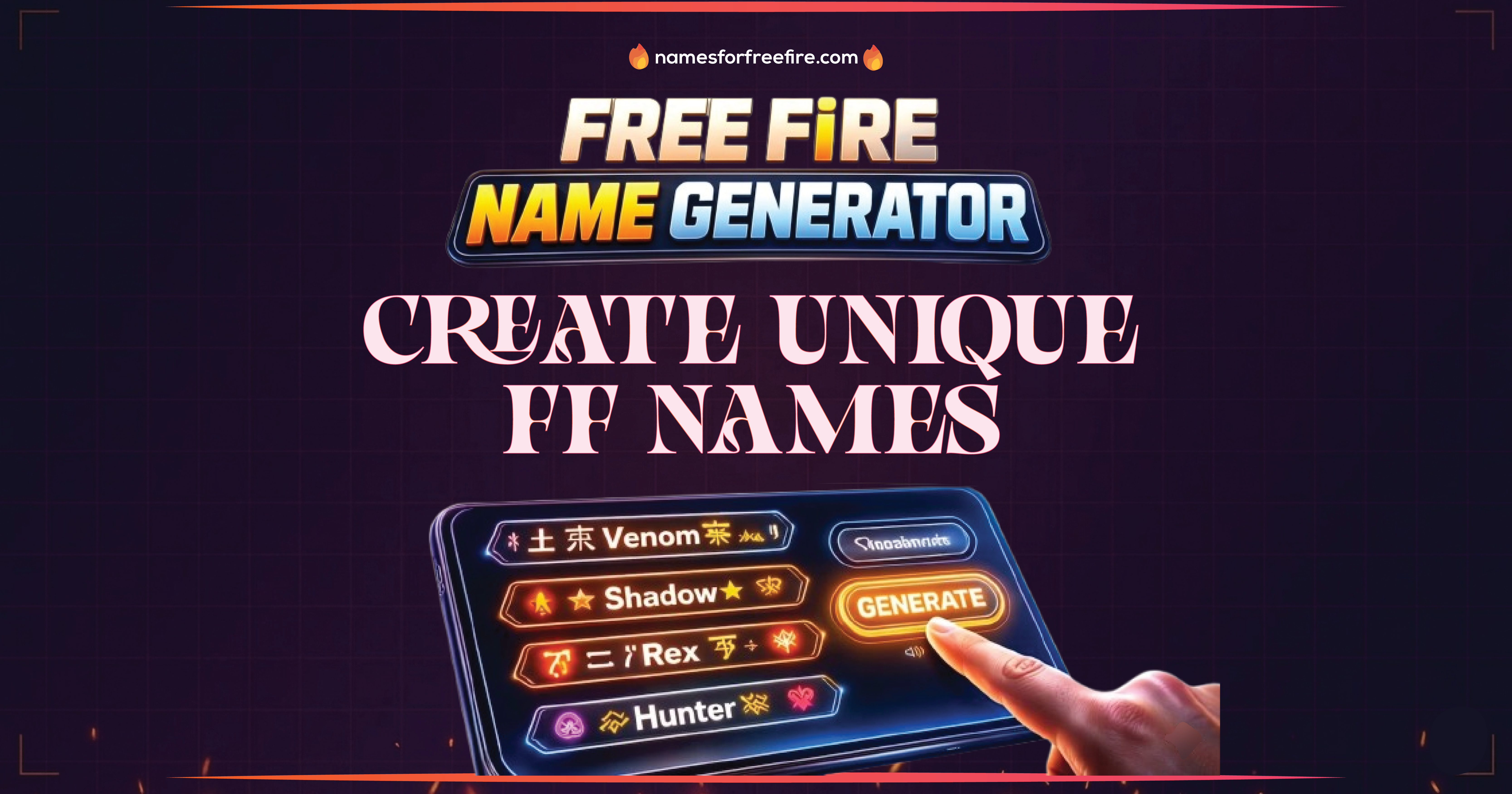 Free Fire Name Generator: Create Unique FF Names 