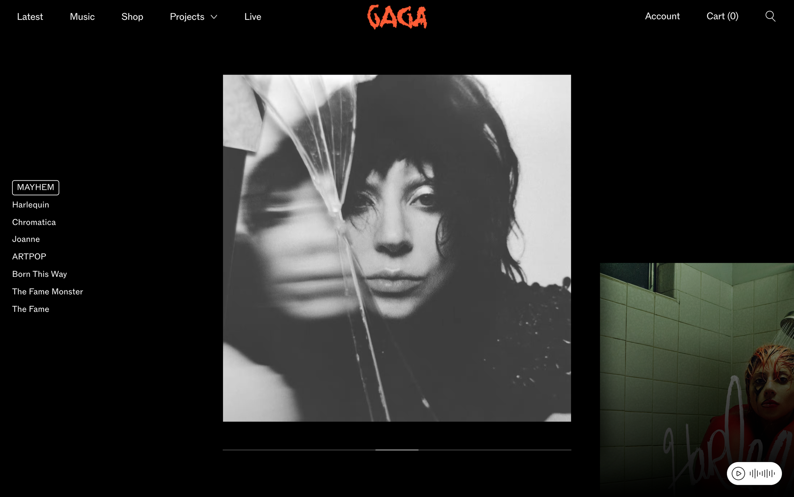 Offical Lady Gaga Shopify Hydrogen website walkthrough